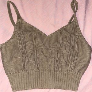 Sweater crop top